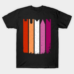 Lesbian and Human Gay pride T-Shirt